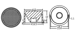 16.5mm珠面